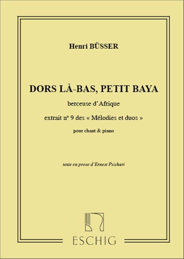 Dors La-Bas..Cht-Piano (Psichari